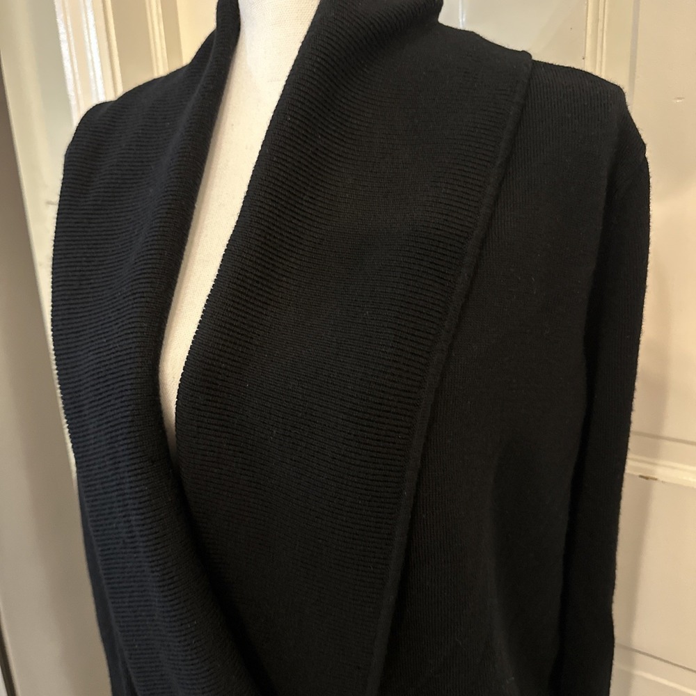 Lululemon Done Your Asana Pullover  Wrap Cardigan Sweater Womens Wool Drawstring - Picture 3 of 11